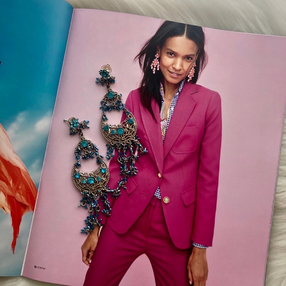 Blue Pageant Earrings - Picture 6 of 6